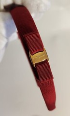 Salvatore ferragamo Vara Ribbon Headband Hair Accessory red