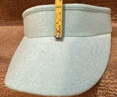 NWT Lele Sadoughi Terry Cloth Luxury Visor Stretch Bow Golf Country Club Pool OS