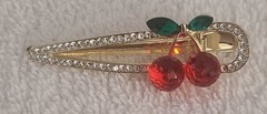 Cherries Rhinestone Hair Clips