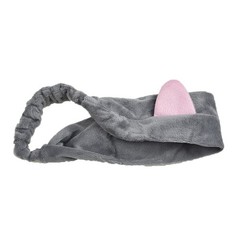 Soft Hair Band Wrap Headband with Cute Cat Ear Design for Make Up