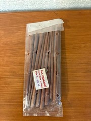 Wood Beadable Hairsticks made in India New in original package set of 10