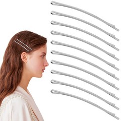 50 Silver Jumbo Bobby Pins, 3.34 Inch Metal Hair Clips Hair Pin Bobby-Pins