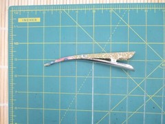 Large Kimono Hair Clip, 130mm Long Metal Upcycled Silk Hair Stick