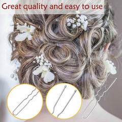 330 Count U Shaped Silver Hair Pins for Buns, 2.4inch Bun Pins Silver Hair Pins