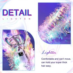 Fashey Light Up Hair Claw Clips LED Laser 1 Count (Pack of 1), gold