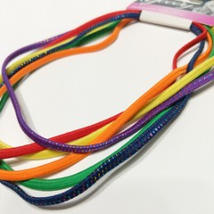 Goody Ouchless Elastic Headband 6 PCS Bright Blue Green Purple Orange Yellow Red