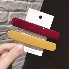 Korean Morandi Color Spring Hair Clip Women Girls Simple Hairpin Fashion Colorfu