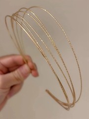 Multi Layers Metal Headbands for , 2Packs Fashion Thin Headband Layered Gold …