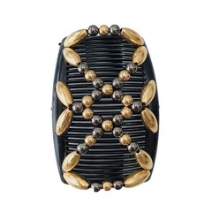 3 PCS Comb Hair Clips Women Stylish Fashionable Easy Hair Dos Tribal White Gold