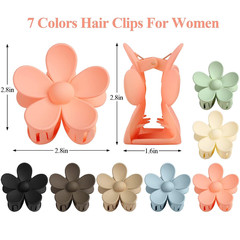 Flower Claw Clip 7 PCS Claw Clips, Hair Clips for Women Non Slip for Thick Hair
