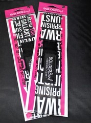 Bolder Band Headband “The Bolder Band” Black Pink White Positive Inspiring Words