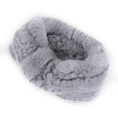 Women’s Winter Cold Weather Headband Rex Rabbit Fur Elastic Headwarmer Hairband