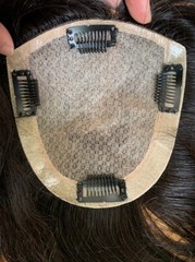 4.7″x5″Best Virgin Human Hair Toppers for Women, Free Part Silk Top Skin, 6″~18″