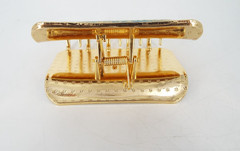 Piper K Original Sardines Hair Claw Clip Blue Gold Green Enamel