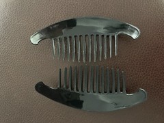 Vintage 1980’s Hair Cincher Clip Banana Comb Ponytail Holder Made In Taiwan
