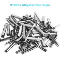 Alligator Hair Clips 210 PCS Single Prong Metal Clips for Hair Bows and Crafts
