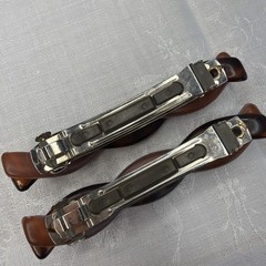 Braided Tortoise and Striped Celluloid Hair Barrette Vintage Goody – 2