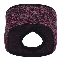 Winter Women’s Ponytail Hole Headband Ears Warmer Hairband Fleece Gym Sweatband