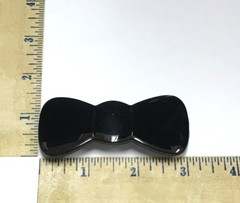 Delsol French Metal Hair Clip Women Barrette Bow Iridescent Color Made in France