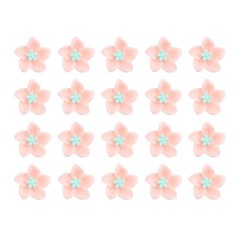 VOCOSTE 20pcs Mini Flower Hair Clips – Pink