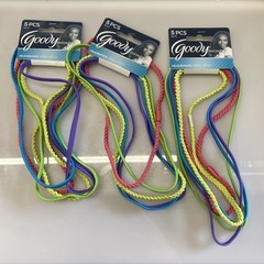 (15ct) Goody Ouchless Headbands No Metal Elastic Headband Pink Purple Blue Green