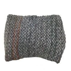 Bettina Knit Headband Womens OS Grey Twist Front Ear Warmer Made in Italy