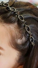Braided Headband Hollow Iron Wrap Multi Layer Hairdressing Bangs 1 Pc