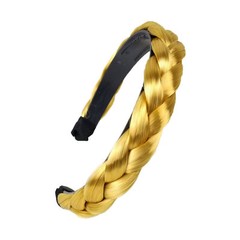 2 pcs Hair Headband Braided Plaited Headband Synthetic Hairband for Women Girls