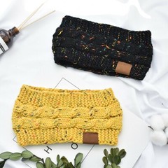 Fashion Women Winter Knitted Ear Warmer Headband Crochet Wool Hairband Hat