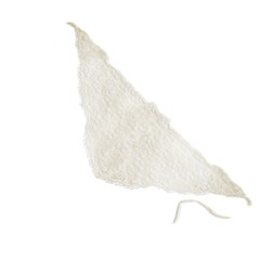 Elegant French Farm Style Lace Triangular Headscarf Scarf Head Wrap For Women
