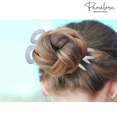 Parcelona French Mystic Large 3″ Cellulose Chignon U Shaped Hair Pins(Set of 3)