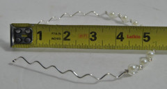 Lot of Two Faux Pearl Headbands Silver Tone w Rhinestones other Twist Pearl NWOT