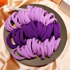 25-100X Women Girls Seamless Hair Band Ties Rope Ring Elastic Ponytail Holder US