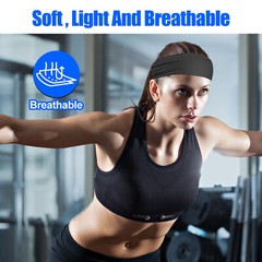 6Pcs Men Sweatband Headband Yoga Hair Bands Women Moisture Wicking Sport Fitness