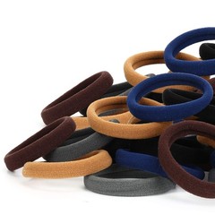 50PCS Hair Ties for Women, Cotton Seamless Hair Bands, Elastic Ponytail Holde…