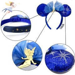 Disney’s Blue Mickey Ears Tinker Bell Shanghai Headband Peter Pan’s Flight