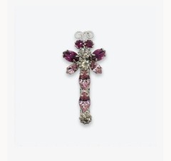 Tarina Tarantino Vintage Purple Barrette Hair Clip with Swarovski Crystals