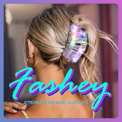 Fashey Light Up Hair Claw Clips LED Laser 1 Count (Pack of 1), gold