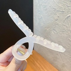3PCS Large Clear Claw Hair Clips 4.5 Inch Strong Hold Hairpins for Women Girls