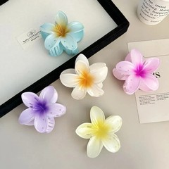 2026 Egg Flower Hair Clip Hawaii Beach Claw Boho Y2K Hair Accessory Girls