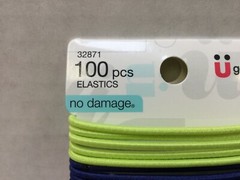 SCUNCI Hair Elastics No Damage, U Got This, Assorted Colors – 200 Pieces