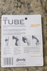 GOODY Hair Vintage The Tube Purple Hand Crocheted Ponytail Holder # 71277 1994