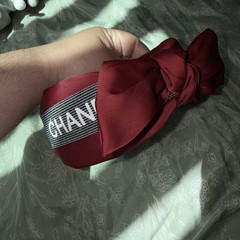 CC – Headband – Bow – Burgundy – Black – Glitter – Glamorous – Never Worn!