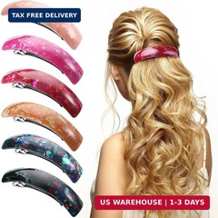 WILLBOND 6 Pcs Hair Barrettes for Women Large Barrettes Hair French Clips Pin Re