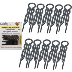 Good Hair Days Hair Pins – 2 1/2″ Plastic, U-shaped Magic Grip Hairpins, Strong