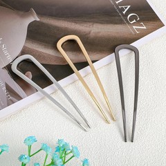 3PCS Metal French Hair Pin-5.5″, Elegant & Durable U Shaped Hair Pins for Wom…