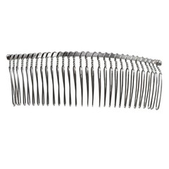 4Silver Metal Hair Combs -Large 110mm 30-Tooth Side Clips Women’s Wedding Bridal