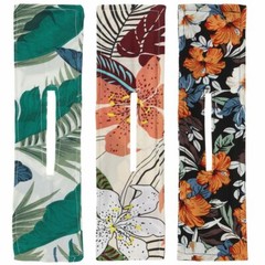 3Pcs/set Deft Bun Hair Bands Women Summer Knotted Wire Print Headband Bun Maker