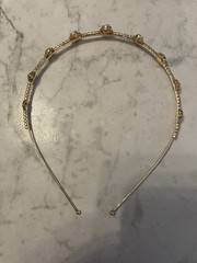 Headband costume jewelry, Stones Not Real, Gold Not Real But Cute Style