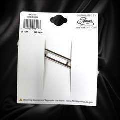 NEW Retro Black & White Checkerboard Barrette Hair Clip New Wave Accessory 3.5″